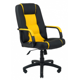 Офісне крісло керівника Richman Челсі Флай 2230-2240 Пластик Річ М1 Tilt Жовто-Чорне