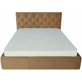 Ліжко Richman Брістоль VIP 140 х 200 см Missoni 004 З додатковою металевою цільносварною рамою Світло-коричневе