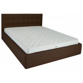 Кровать Richman Честер VIP 120 х 190 см Флай 2231 A1 С дополнительной металлической цельносварной рамой Темно-коричневая