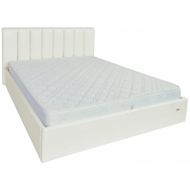 Кровать Двуспальная Richman Санам VIP 160 х 200 см Лаки White С дополнительной металлической цельносварной рамой Белая