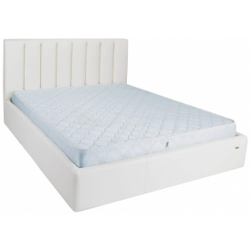 Ліжко Richman Санам VIP 140 х 190 см Boom 01 З додатковою металевою цільнозварною рамою Біле