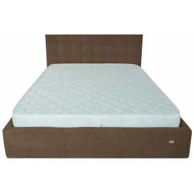 Ліжко Двоспальне Richman Честер VIP 160 х 190 см Місті Brown З додатковою металевою цільносварною рамою Коричнева