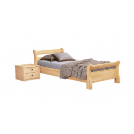 Ліжко дерев'яне Estella Діана 90х190 Бук натуральний Щит Л4