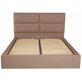 Кровать Двуспальная Richman Шеффилд VIP 160 х 190 см Флай 2213 С дополнительной металлической цельносварной рамой Светло-коричневая