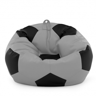 Кресло мешок Мяч Оксфорд 120см Студия Комфорта размер Большой Серый + Черный