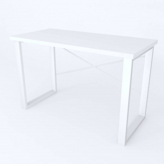 Письмовий стіл Ferrum-decor Драйв 750x1200x700 Білий метал ДСП Білий 32 мм (DRA225)