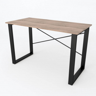 Письмовий стіл Ferrum-decor Драйв 750x1000x700 Чорний метал ДСП Дуб Сонома Трюфель 16 мм (DRA068)