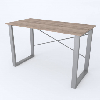 Письмовий стіл Ferrum-decor Драйв 750x1400x700 Сірий метал ДСП Дуб Сонома Трюфель 16 мм (DRA117)