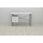 Письмовий стіл із ящиками Ferrum-decor Оскар 750x1400x600 метал Сірий ДСП Біле 16 мм (OSK0036) Хмельницький