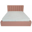 Кровать Двуспальная Richman Санам VIP 180 х 190 см Флай 2202 С дополнительной металлической цельносварной рамой Розовая Изюм