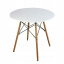 Круглий стіл JUMI Scandinavian Design white 80см. + 2 сучасні скандинавські стільці Ахтырка