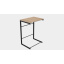 Столик приставной Терри Ferrum-decor 650x440x330 Черный металл ДСП Дуб Сонома 16 мм (TERR004) Гайсин