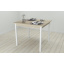 Стол кухонный Ferrum-decor Агата 75x80x80 Белый ДСП Сонома 32мм (AGA0039) Сумы