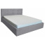 Ліжко Richman Манчестер VIP 140 х 190 см Місті Grey З додатковою металевою цільнозварною рамою Сіра Вінниця