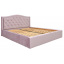 Ліжко Richman Скарлетт Vip 140 х 200 см Riviera 65 С1 З додатковою металевою цільносварною рамою Рожеве Одеса