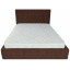 Кровать Richman Кембридж VIP 120 х 200 см Мисти Chocolate С дополнительной металлической цельносварной рамой Темно-коричневая Нововолынск