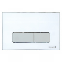 IMPRESE i7110, клавиша смыва, белый глянец, вставка из акрила Суми