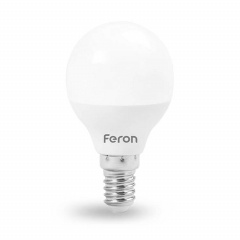Лампа светодиодная шар P45 4W Е14 4000K LB-380 Feron Ровно