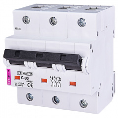 Автоматичний вимикач ETIMAT10 3p C 80A ETI Запоріжжя