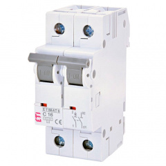 Автоматичний вимикач ETIMAT 6 1p+N C16A ETI Свеса
