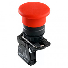 Кнопка TB5-AC42 грибок (d 40 мм) Стоп червона Аско Укрем (A0140010168) Тернопіль