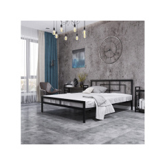 Ліжко Метал-Дизайн Квадро 1900(2000)х1400 мм чорний оксамит Тернопіль