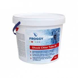 Хлор FROGGY Shok Chlor Tabs 20 4 кг