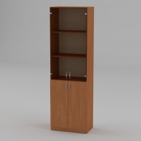 Книжный шкаф Компанит КШ-6 1950x600x366 мм ольха