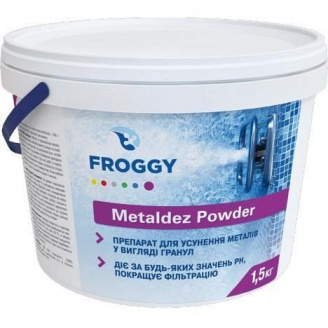 Средство для удаления металлов Metaldez Powder FROGGY 1,5 кг