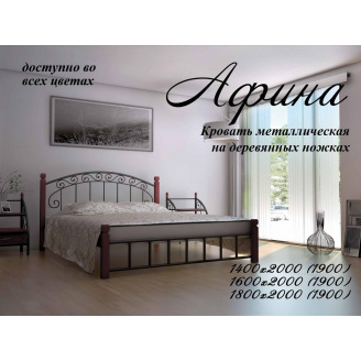 Кровать Металл-Дизайн Афина 1900(2000)х1600 мм черный бархат