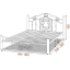 Кровать Металл-Дизайн Кармен 1900(2000)х1800 мм черный бархат Киев