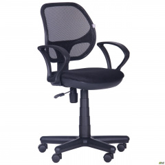 Офисное кресло АМФ Чат-4 сетка черная сетка для персонала для операторов Винница