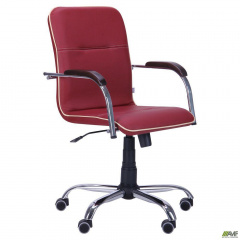 Офісне крісло AMF Самба-RC хром малинове Одеса