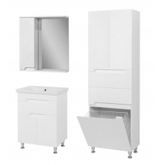 Комплект мебели для ванной комнаты Симетри 55 белый с умывальником Кредо 55 Володарск-Волынский