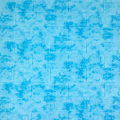 Декоративна 3D панель самоклейка під цеглу Блакитний мармур 700x770x5 мм Львів