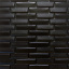 Самоклеюча декоративна 3D панель чорна кладка 700х770х7мм Київ