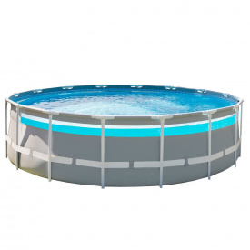 Каркасный бассейн Intex 26730 488х122 см с картриджным фильтром, лестницей и тентом