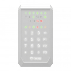 Сенсорная клавиатура Tiras Technologies K-PAD16+ (white) для управления охранной системой Orion NOVA II Тернопіль