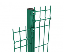 Стовп для паркану 3D 2,5м/ППЛ/60х40х1.2мм/бетон/SZ
