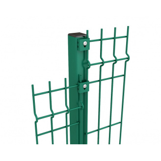 Стовп для паркану 3D 2,5м/ППЛ/60х40х1.2мм/бетон/SZ