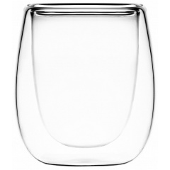 Набір склянок з подвійними стінками для еспресо 80 мл 2 шт. h-7,3 см боросилікатне скло Ardesto AR2608G Київ
