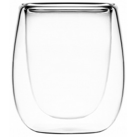 Набір склянок з подвійними стінками для еспресо 80 мл 2 шт. h-7,3 см боросилікатне скло Ardesto AR2608G
