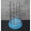 Сушарка для столових приладів (кругла) з нержавіючої сталі з пластиковим підносом A-PLUS 1183 блакитна Доманівка