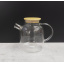 Заварочный чайник 1.5 л боросиликатное стекло с бамбуковой крышкой Ardesto AR3015GB Михайловка