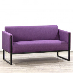 Двомісний диван Аміго Richman 145 см з підлокітниками на металокаркаce фіолетовий-жакард Дніпро