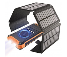УМБ-павербанк SolarTank-20000 mAh сонячні панеллі 6 шт кемпінговий ліхтар водонепроникний