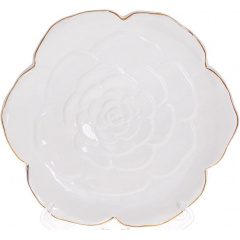 Закусочные тарелки 23х21.5х3см White-Gold Rose Bona DP118444 Сарни
