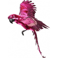 Муляж декоративный Попугай Crimson с пайетками 70см Bona DP118123 Полтава