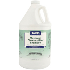 Шампунь с 4% хлоргексидином для собак и котов Davis Maximum Chlorhexidine Shampoo с заболеваниями кожи и шерсти 3.8 л (87717907280) Кропивницький