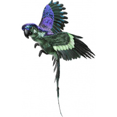Муляж декоративный Попугай Green-Blue с пайетками 70см Bona DP118122 Полтава